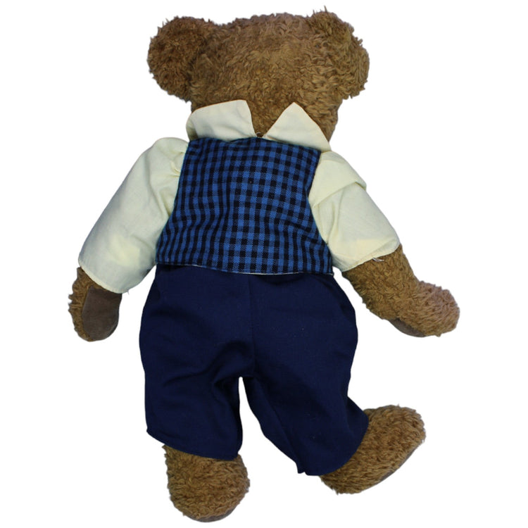 1235937 Eduscho Großer Vintage Teddybär mit beweglichen Gliedern & Klamotten Kuscheltier Kumpel Leo Gebraucht