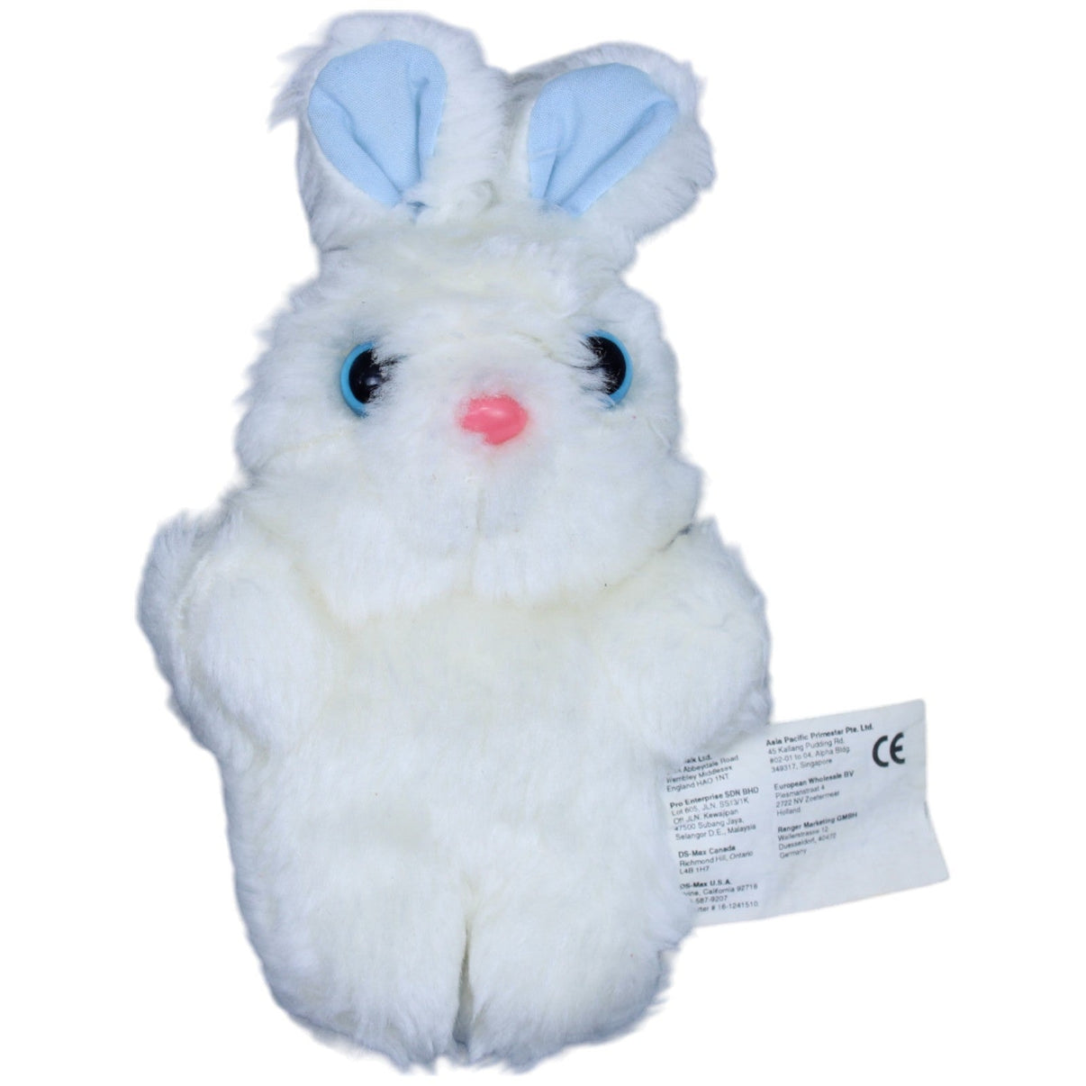 1235939 Jinjiang Guanghui Electronics Weißer Hase, klein Kuscheltier Kumpel Leo Gebraucht