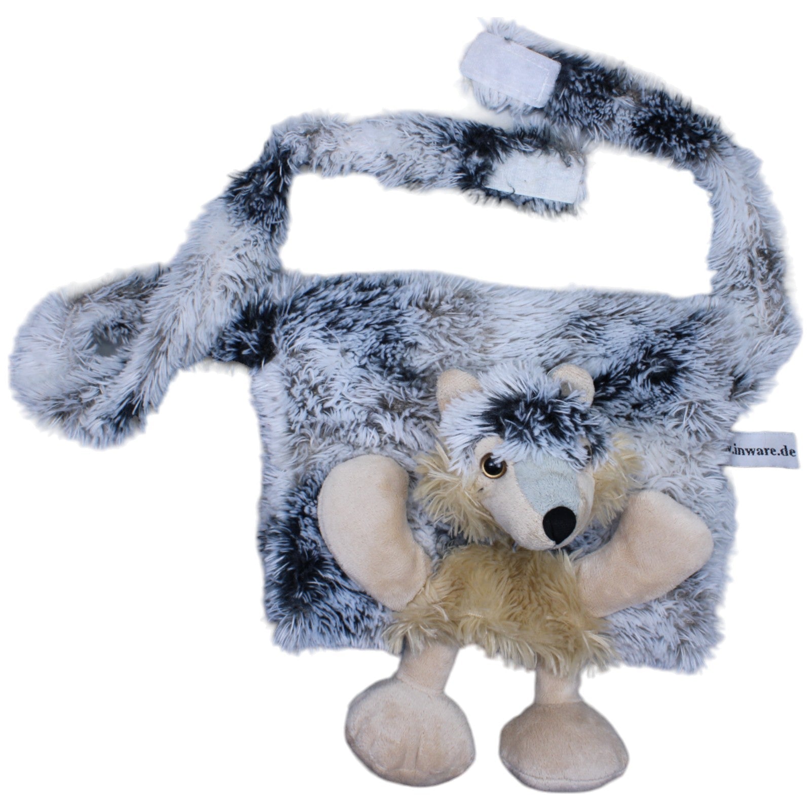 1235941 inware Kindermuff mit Tasche, Wolf Muff Kumpel Leo Gebraucht Hund