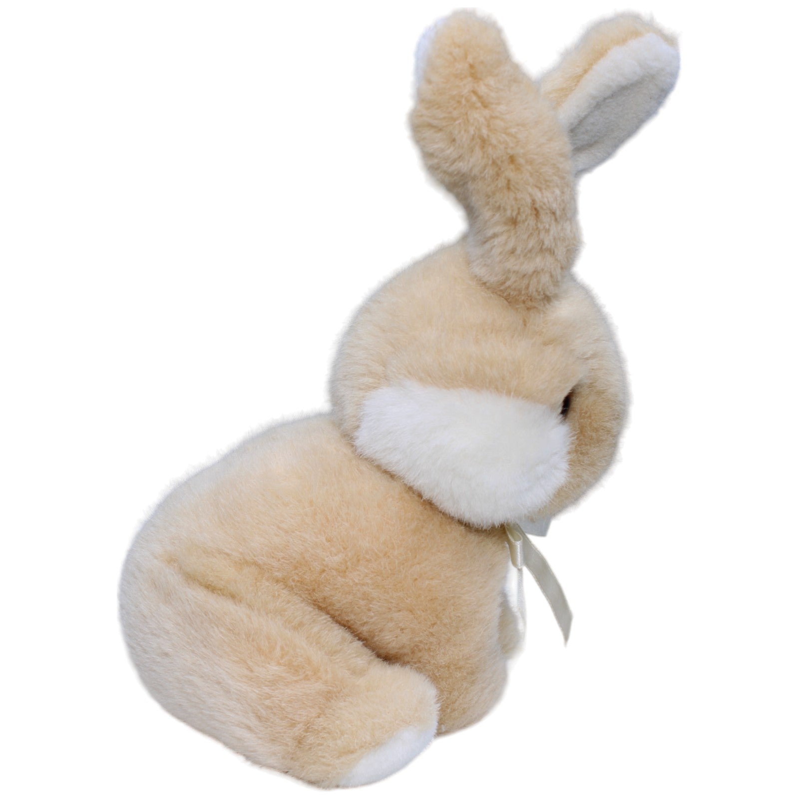 1235966 Heunec Hase mit weißer Schleife, sitzend Kuscheltier Kumpel Leo Gebraucht Kaninchen