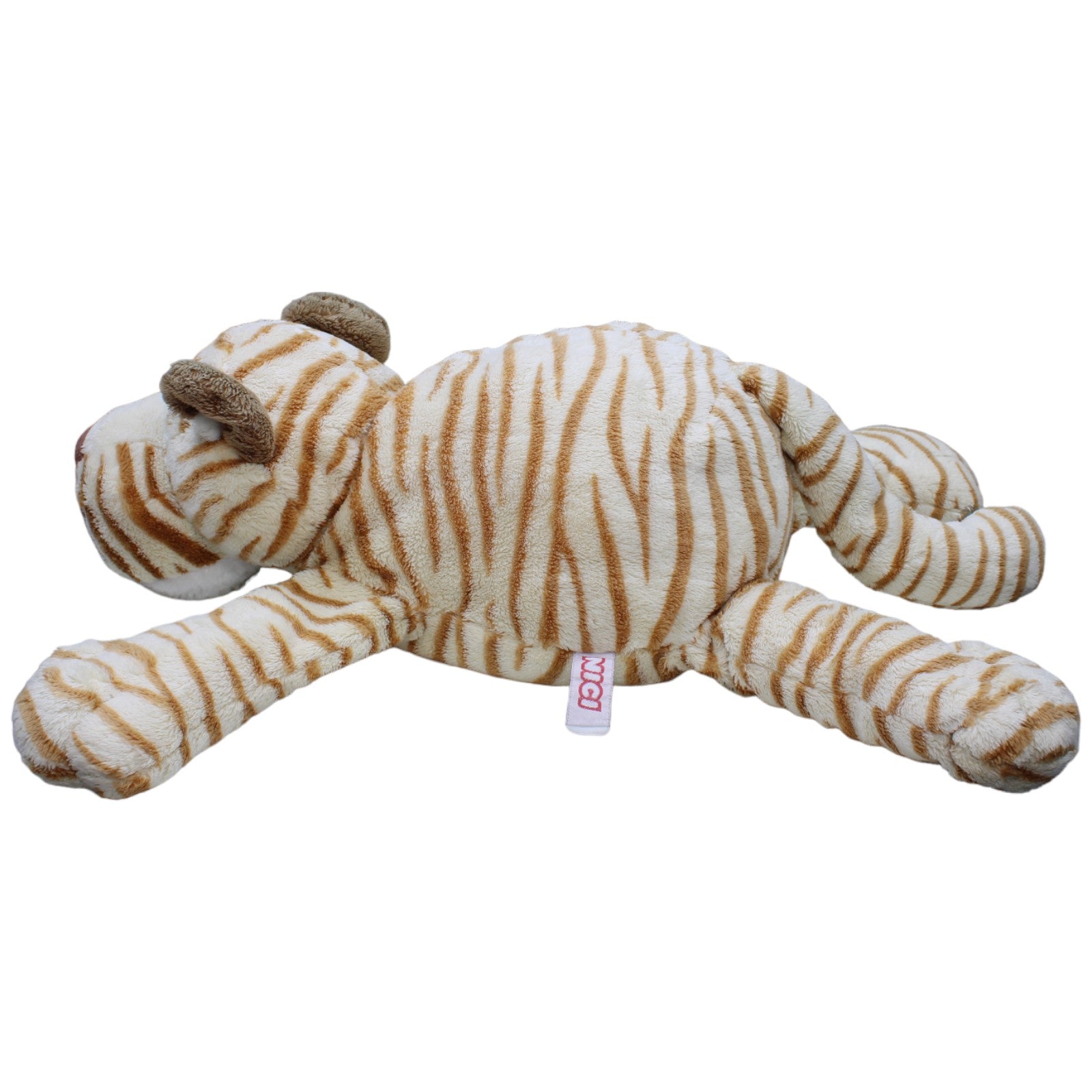 1236008 NICI AG XL Vintage Schlenker - Tiger, liegend Kuscheltier Kumpel Leo Gebraucht