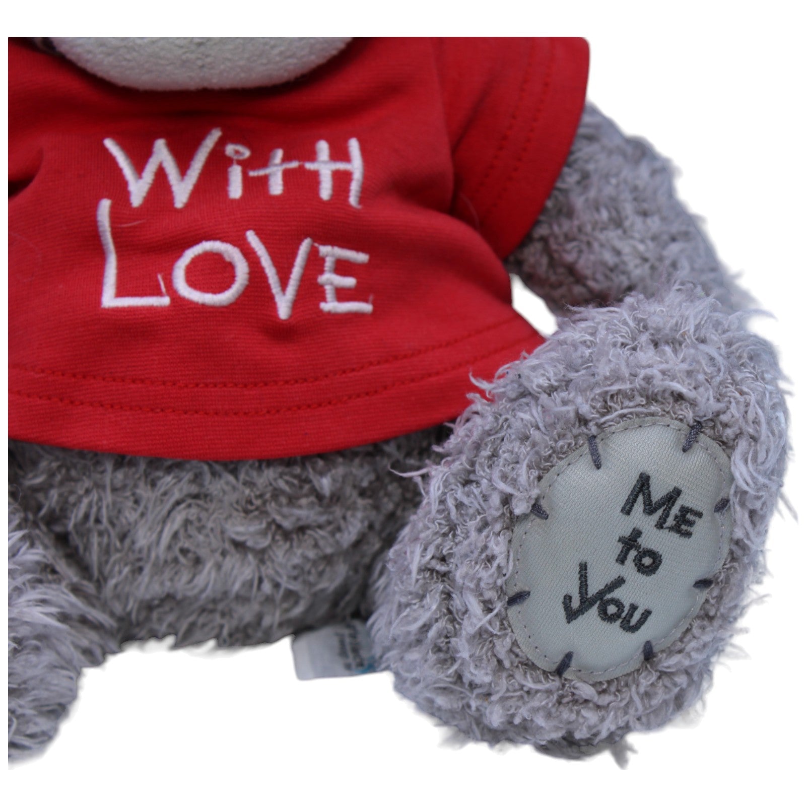 1236015 Carte Blanche Me to You, Teddy mit T - Shirt "WITH LOVE" grau Kuscheltier Kumpel Leo Bär Gebraucht Teddybär