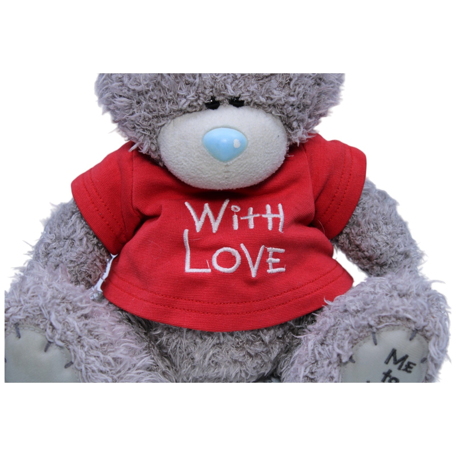 1236015 Carte Blanche Me to You, Teddy mit T - Shirt "WITH LOVE" grau Kuscheltier Kumpel Leo Bär Gebraucht Teddybär