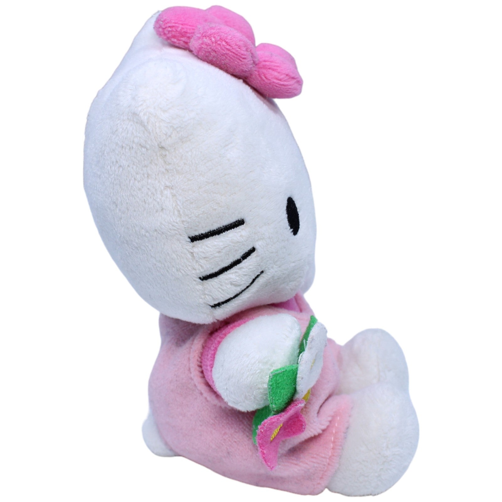 1236037 Sanrio Hello Kitty mit Blumenkleid Kuscheltier Kumpel Leo Gebraucht Katze