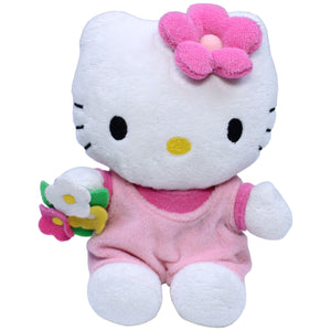 1236037 Sanrio Hello Kitty mit Blumenkleid Kuscheltier Kumpel Leo Gebraucht Katze