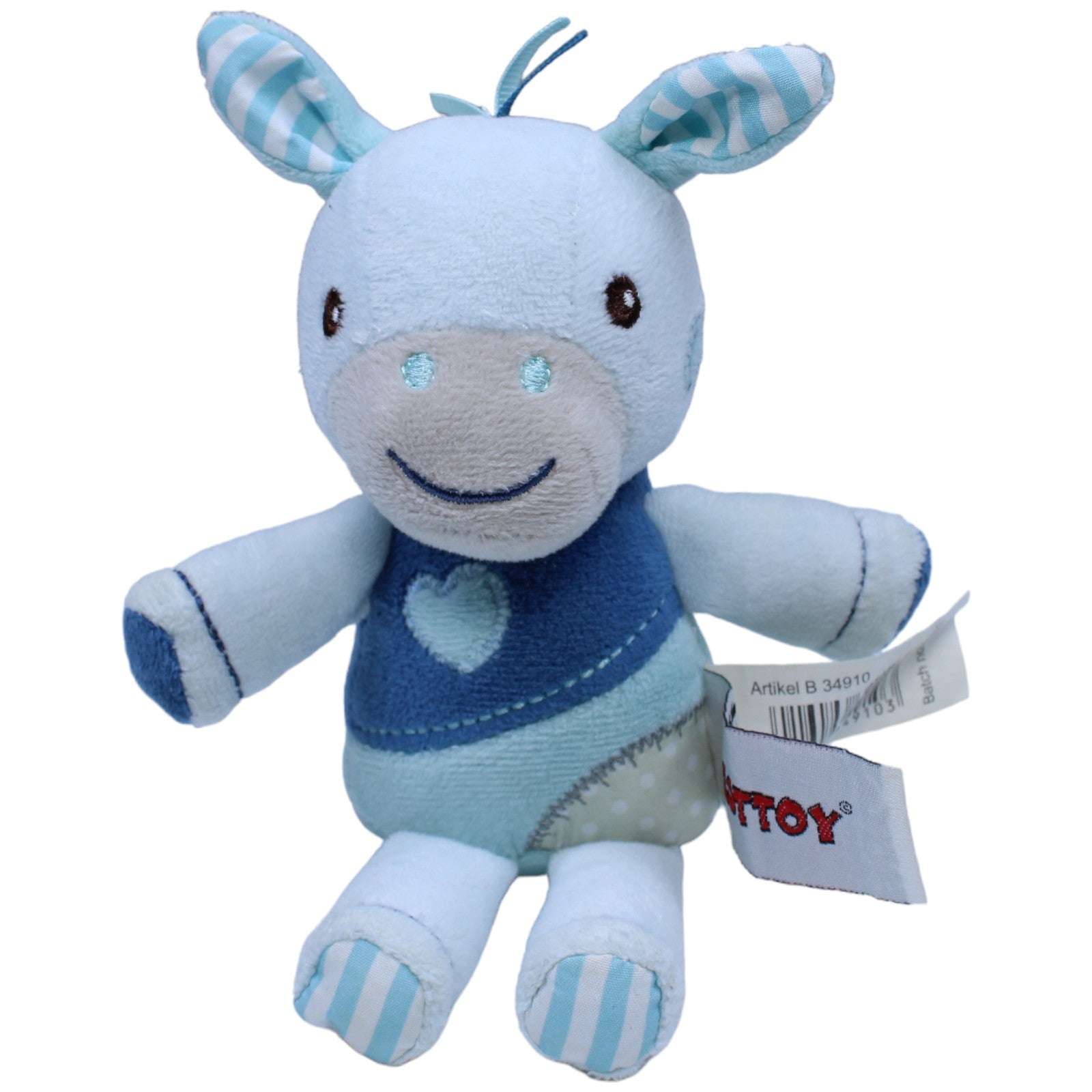 1236056 Besttoy Rassel, Esel blau Rassel Kumpel Leo Gebraucht