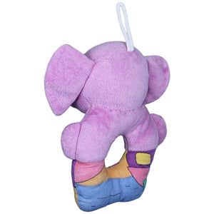 1236058 Unbekannt Greifling mit Rassel, Patchwork - Elefant lila Greifling Kumpel Leo Gebraucht