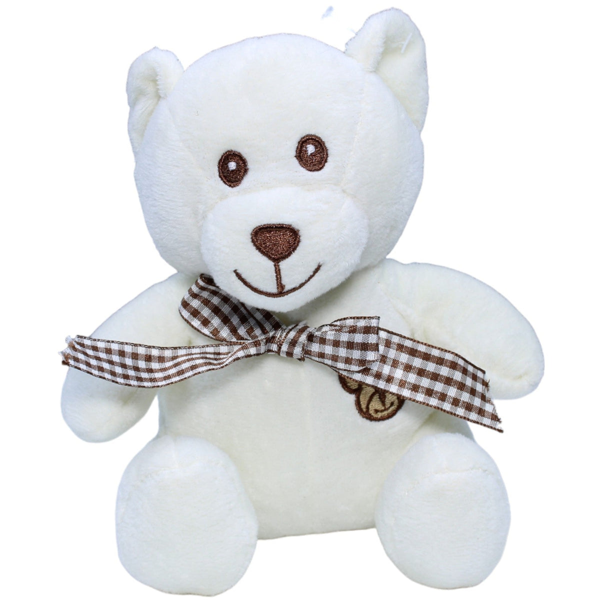 1236080 Paul Import GmbH Süßer weißer Teddybär mit Schleife Kuscheltier Kumpel Leo Bär Gebraucht Teddy