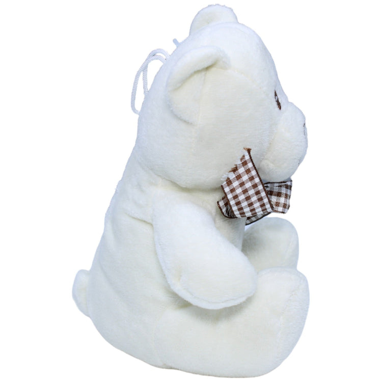 1236080 Paul Import GmbH Süßer weißer Teddybär mit Schleife Kuscheltier Kumpel Leo Bär Gebraucht Teddy