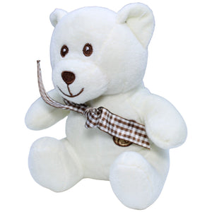 1236080 Paul Import GmbH Süßer weißer Teddybär mit Schleife Kuscheltier Kumpel Leo Bär Gebraucht Teddy