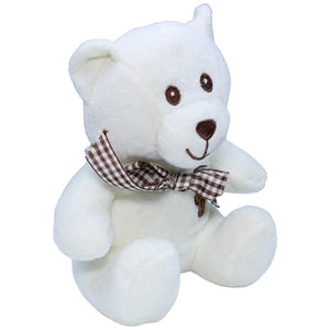 1236080 Paul Import GmbH Süßer weißer Teddybär mit Schleife Kuscheltier Kumpel Leo Bär Gebraucht Teddy