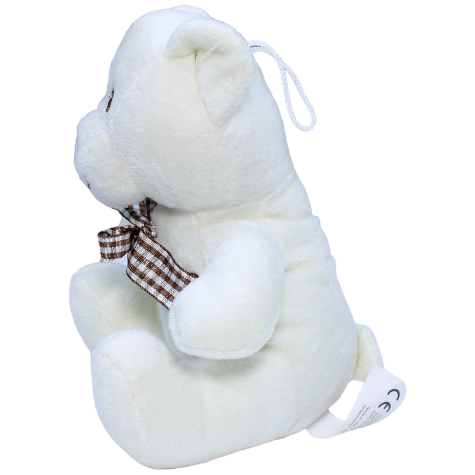 1236080 Paul Import GmbH Süßer weißer Teddybär mit Schleife Kuscheltier Kumpel Leo Bär Gebraucht Teddy