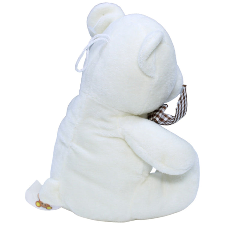 1236080 Paul Import GmbH Süßer weißer Teddybär mit Schleife Kuscheltier Kumpel Leo Bär Gebraucht Teddy