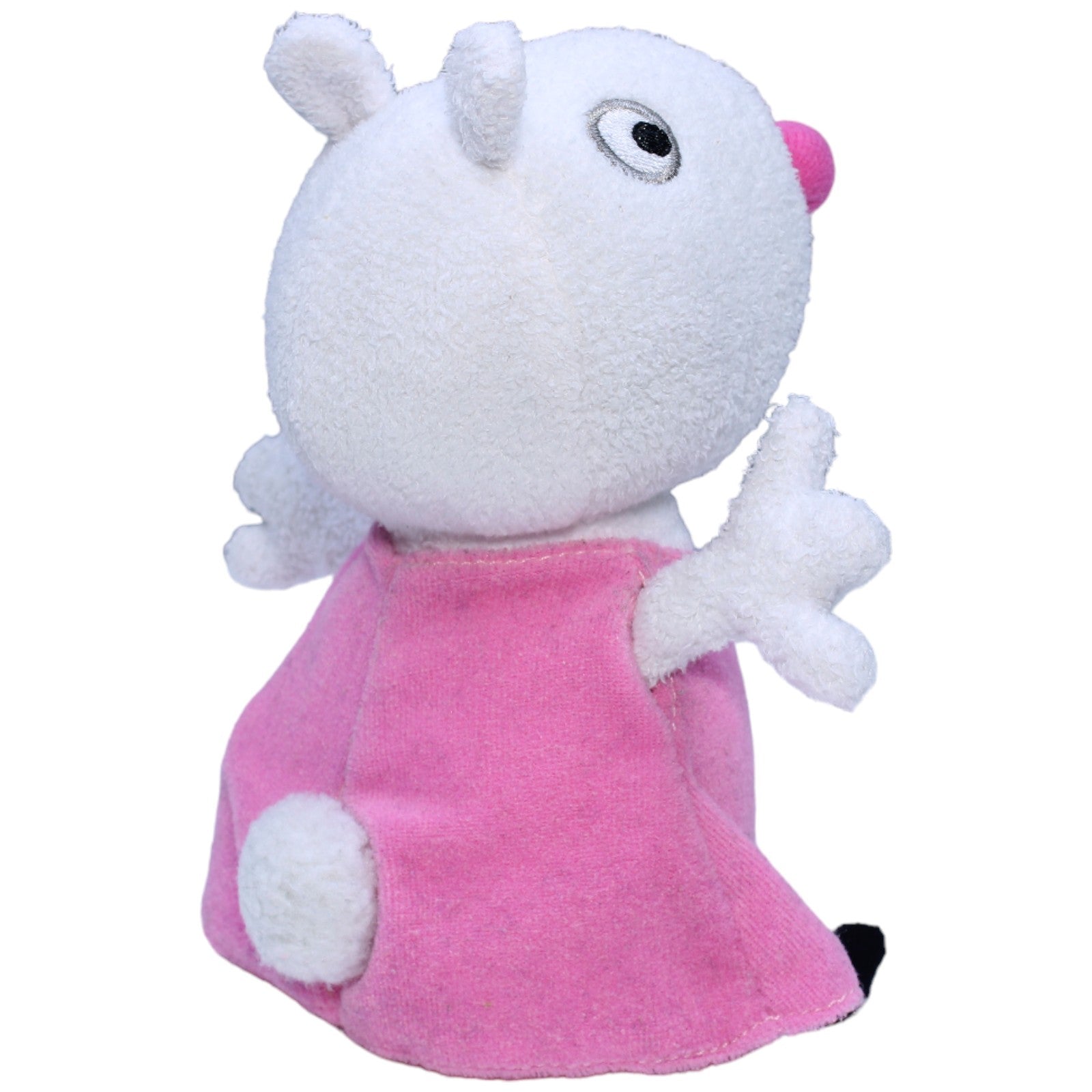 1236081 Jazwares Schaf Luzie Locke aus Peppa Wutz mit Sound Plüschfigur Kumpel Leo Gebraucht Peppa Pig