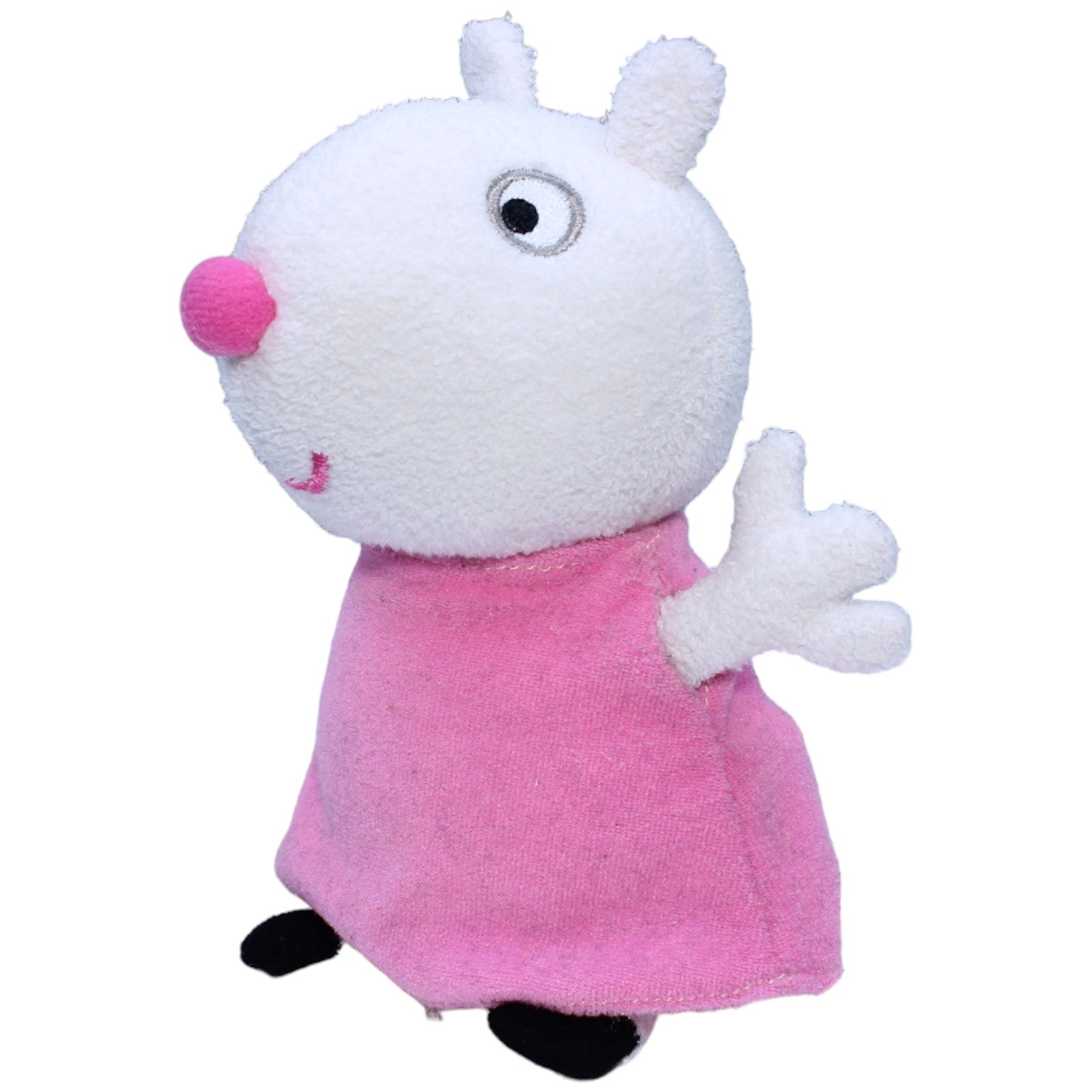 1236081 Jazwares Schaf Luzie Locke aus Peppa Wutz mit Sound Plüschfigur Kumpel Leo Gebraucht Peppa Pig