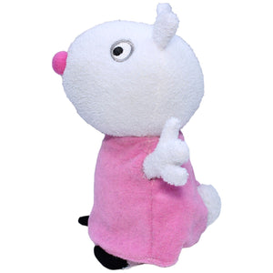 1236081 Jazwares Schaf Luzie Locke aus Peppa Wutz mit Sound Plüschfigur Kumpel Leo Gebraucht Peppa Pig