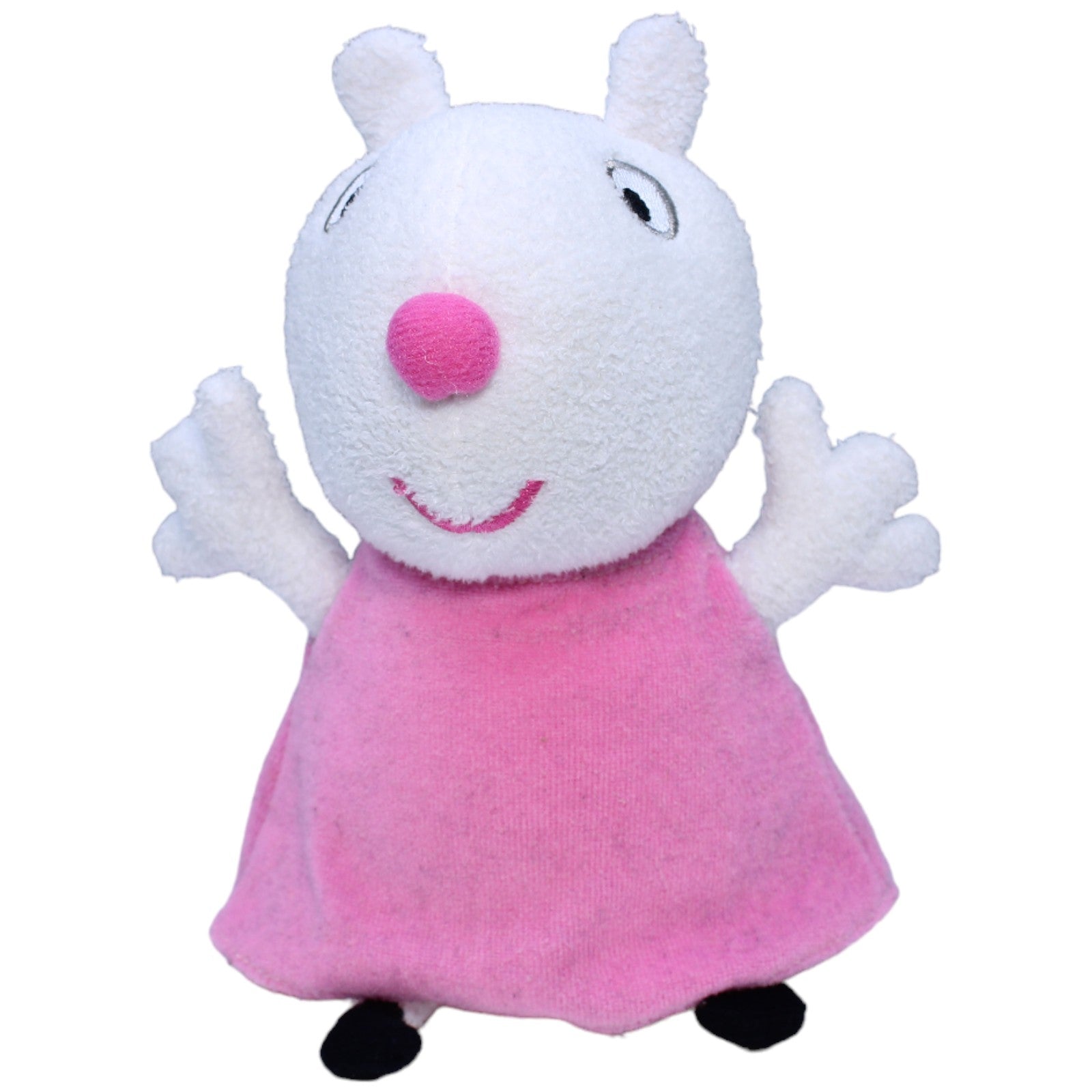 1236081 Jazwares Schaf Luzie Locke aus Peppa Wutz mit Sound Plüschfigur Kumpel Leo Gebraucht Peppa Pig