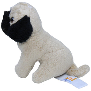 1236085 Uni - Toys Kleiner Mops, sitzend Kuscheltier Kumpel Leo Gebraucht Hund