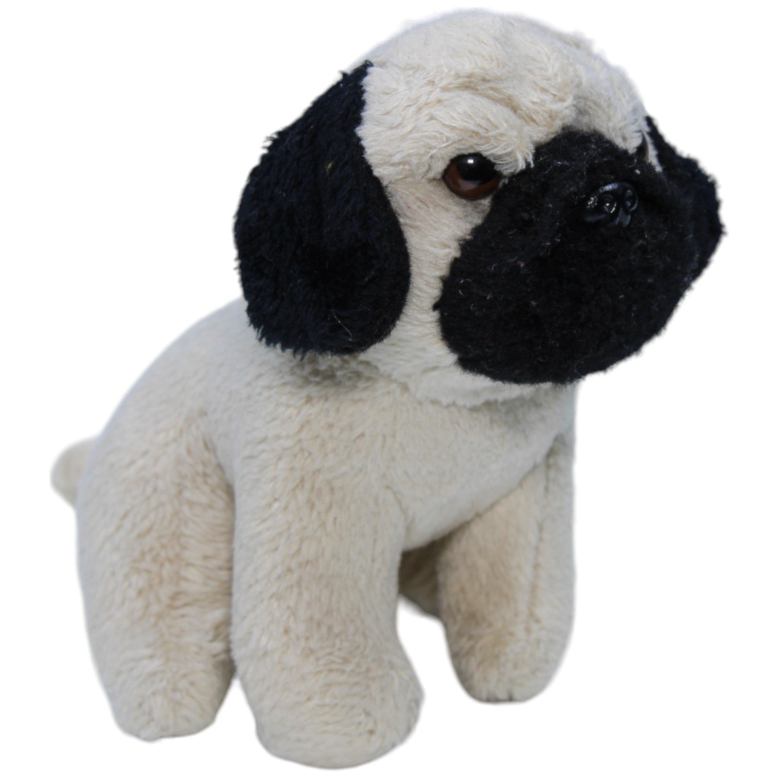 1236085 Uni - Toys Kleiner Mops, sitzend Kuscheltier Kumpel Leo Gebraucht Hund