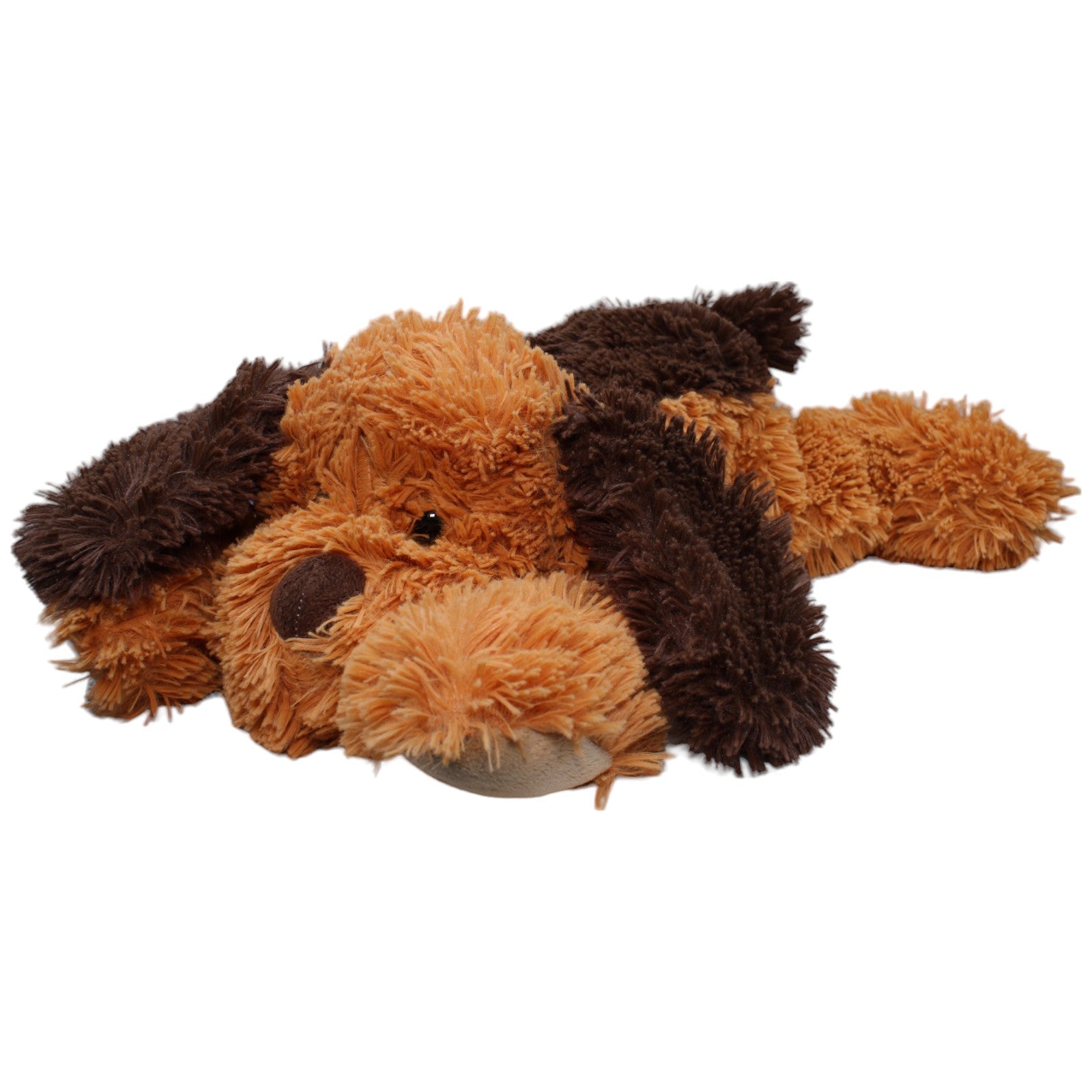 1236123 Heunec XL Hund braun - orange, liegend Kuscheltier Kumpel Leo Gebraucht