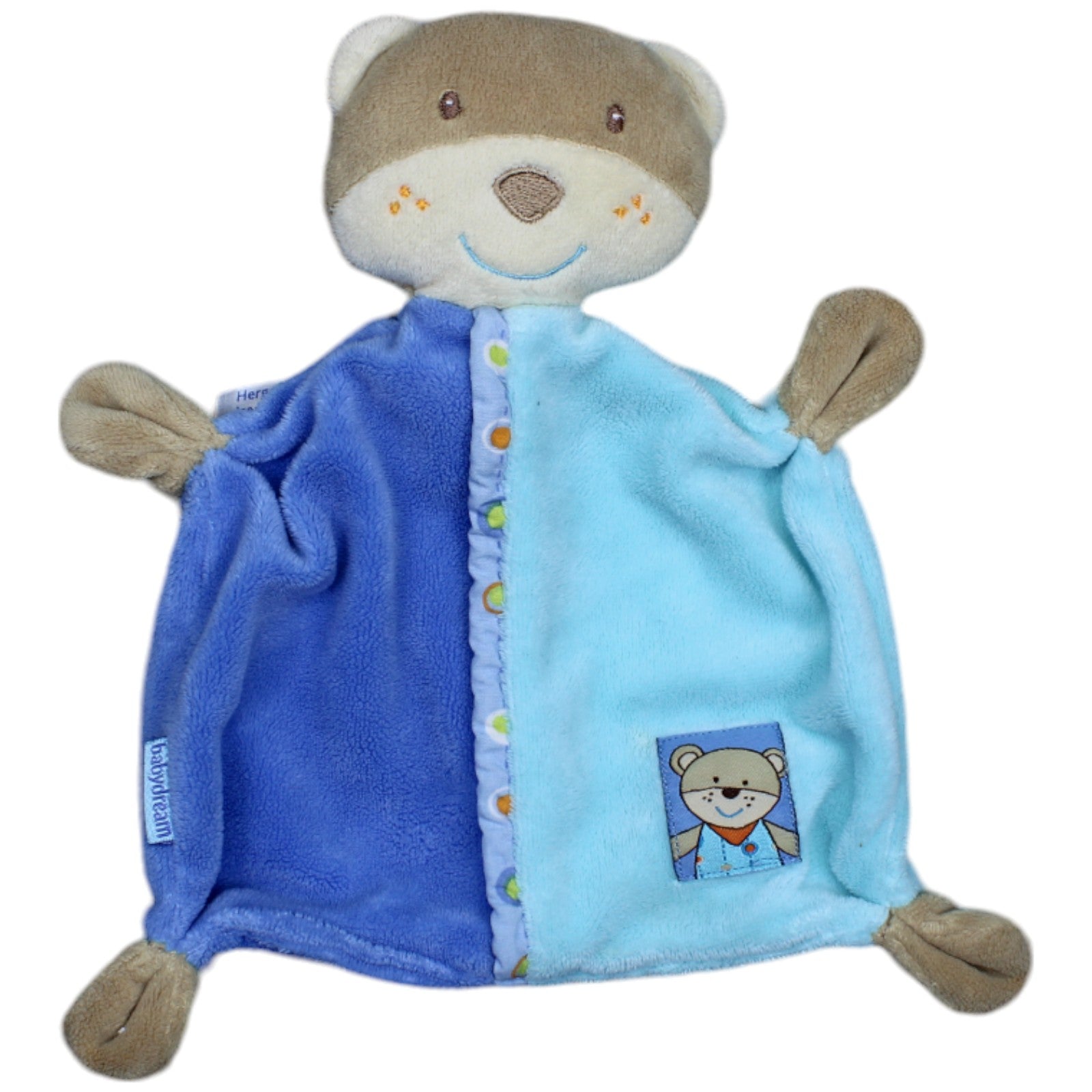 1236167 Babydream Schmusetuch für Jungs, Bär blau Schmusetuch Kumpel Leo Gebraucht Knuddeltuch Kuscheltuch