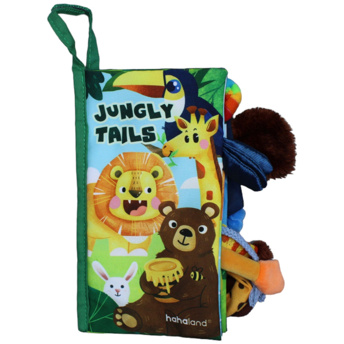 1236180 CubicFun Toys hahaland Stoffbuch, Jungle Tails (Englisch) Stoffbuch Kumpel Leo Gebraucht