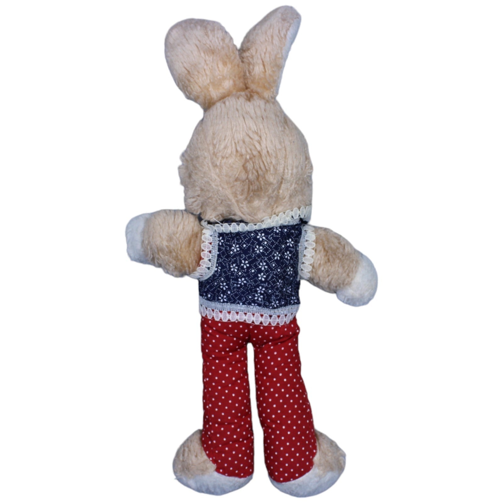 1236187 Unbekannt Vintage Hase mit Weste, rot - gepunktet Kuscheltier Kumpel Leo Gebraucht