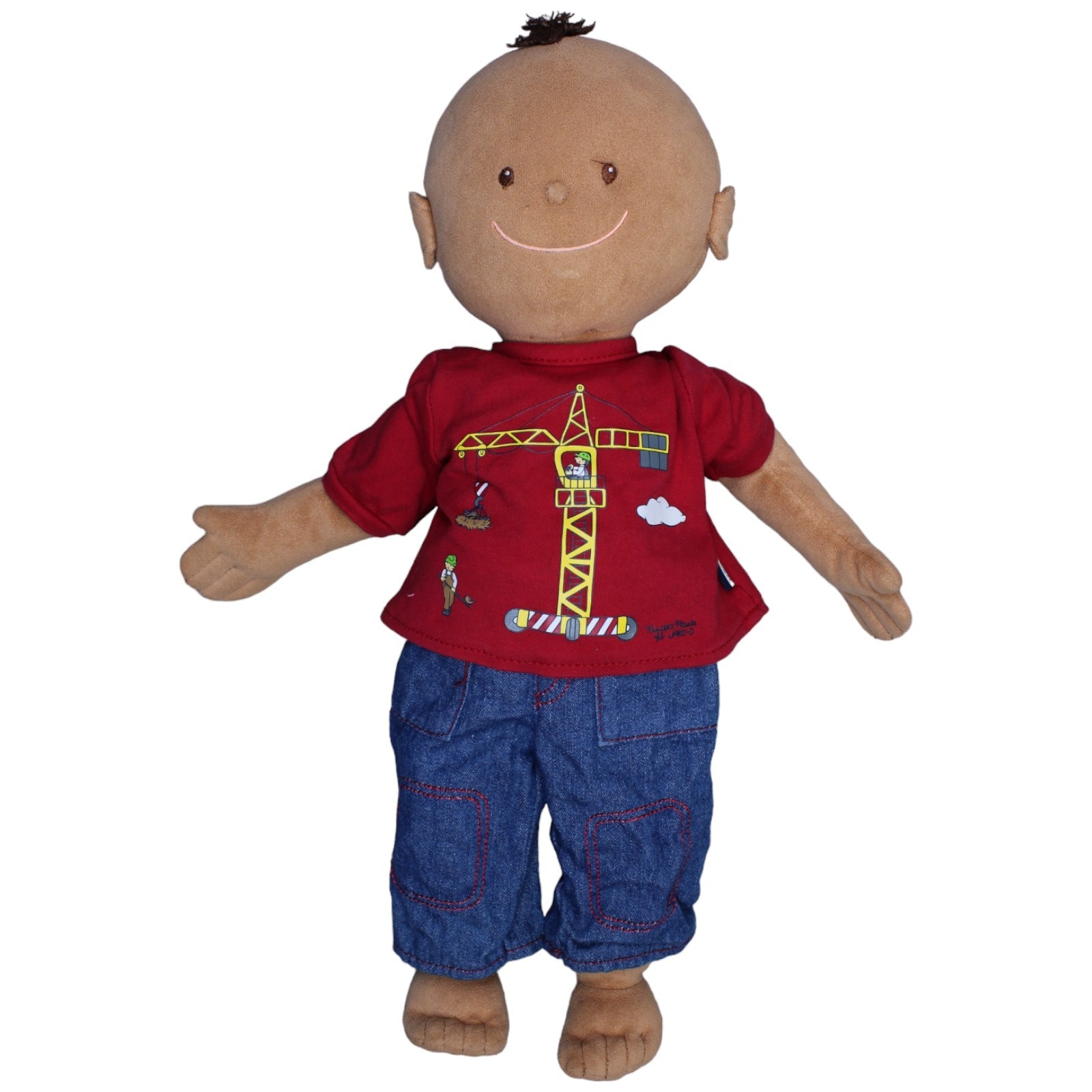 1236192 JAKO - O XL Weichpuppe, Krümel mit 2 Outfits Puppe Kumpel Leo Gebraucht