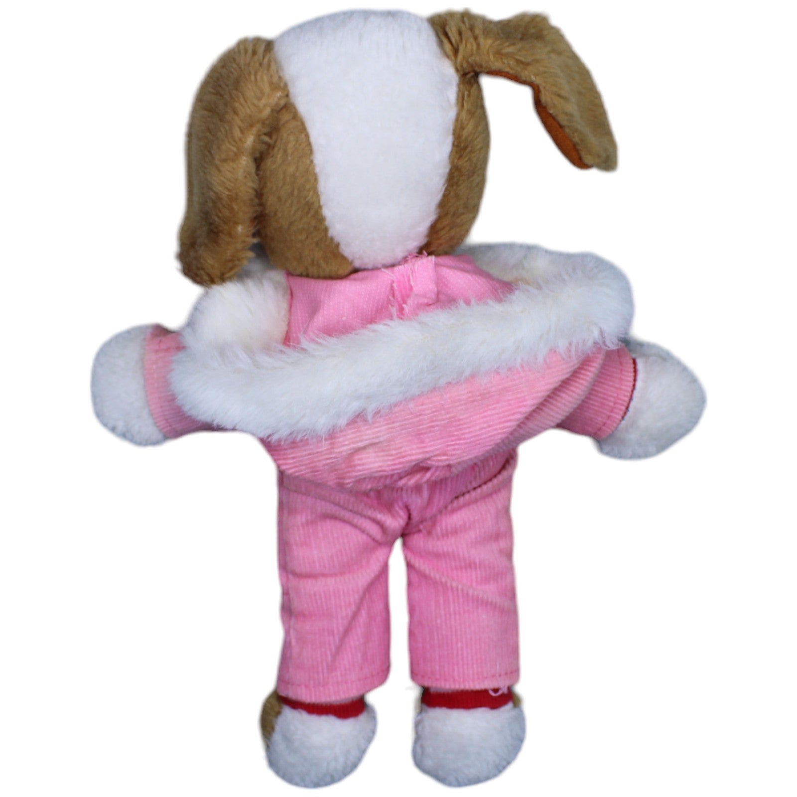 1236199 Unbekannt Vintage Hund mit rosa Schneeanzug Kuscheltier Kumpel Leo Gebraucht