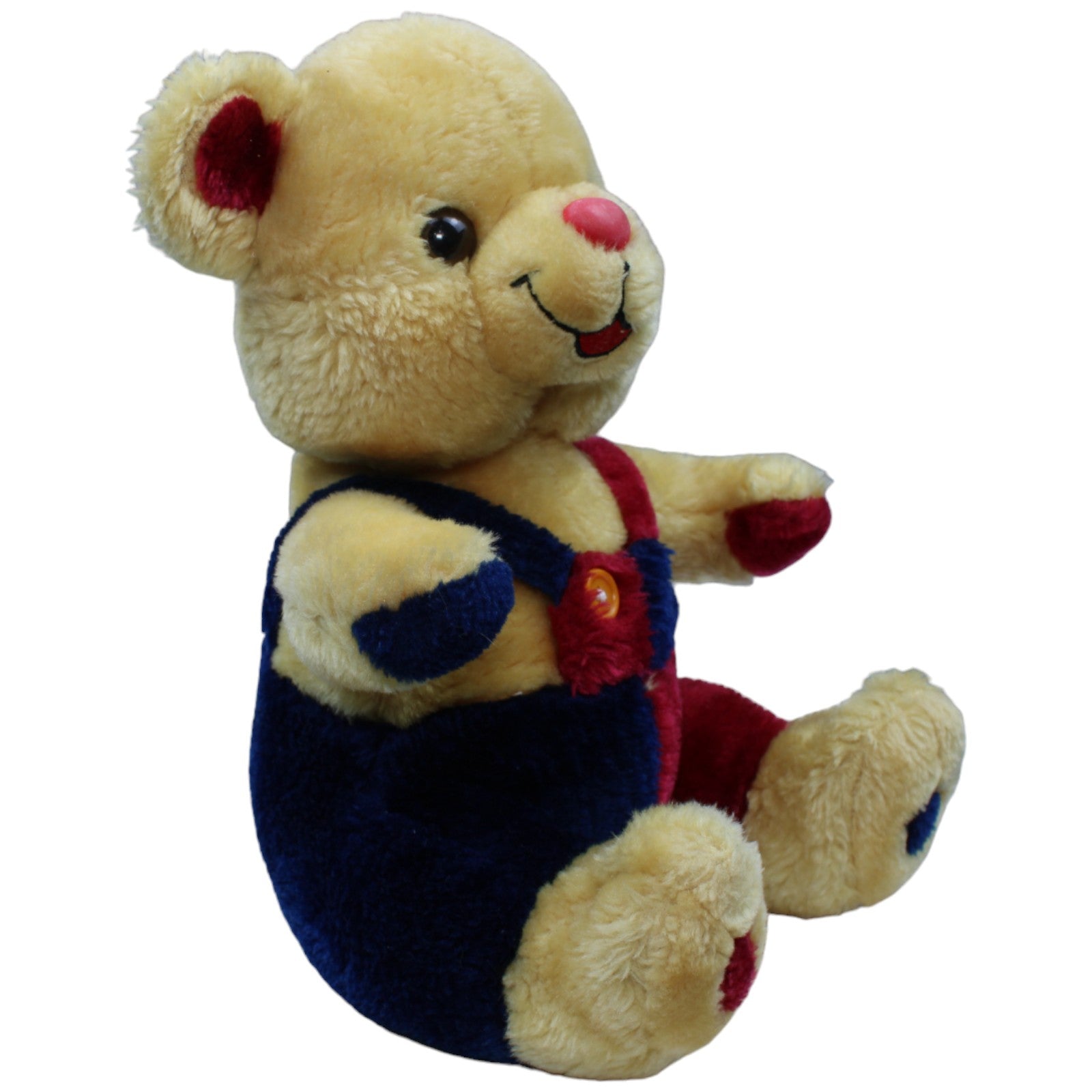 1236200 Eifa - Warenhandels GmbH Lachender Teddybär mit bunter Latzhose Kuscheltier Kumpel Leo Bär Gebraucht Teddy