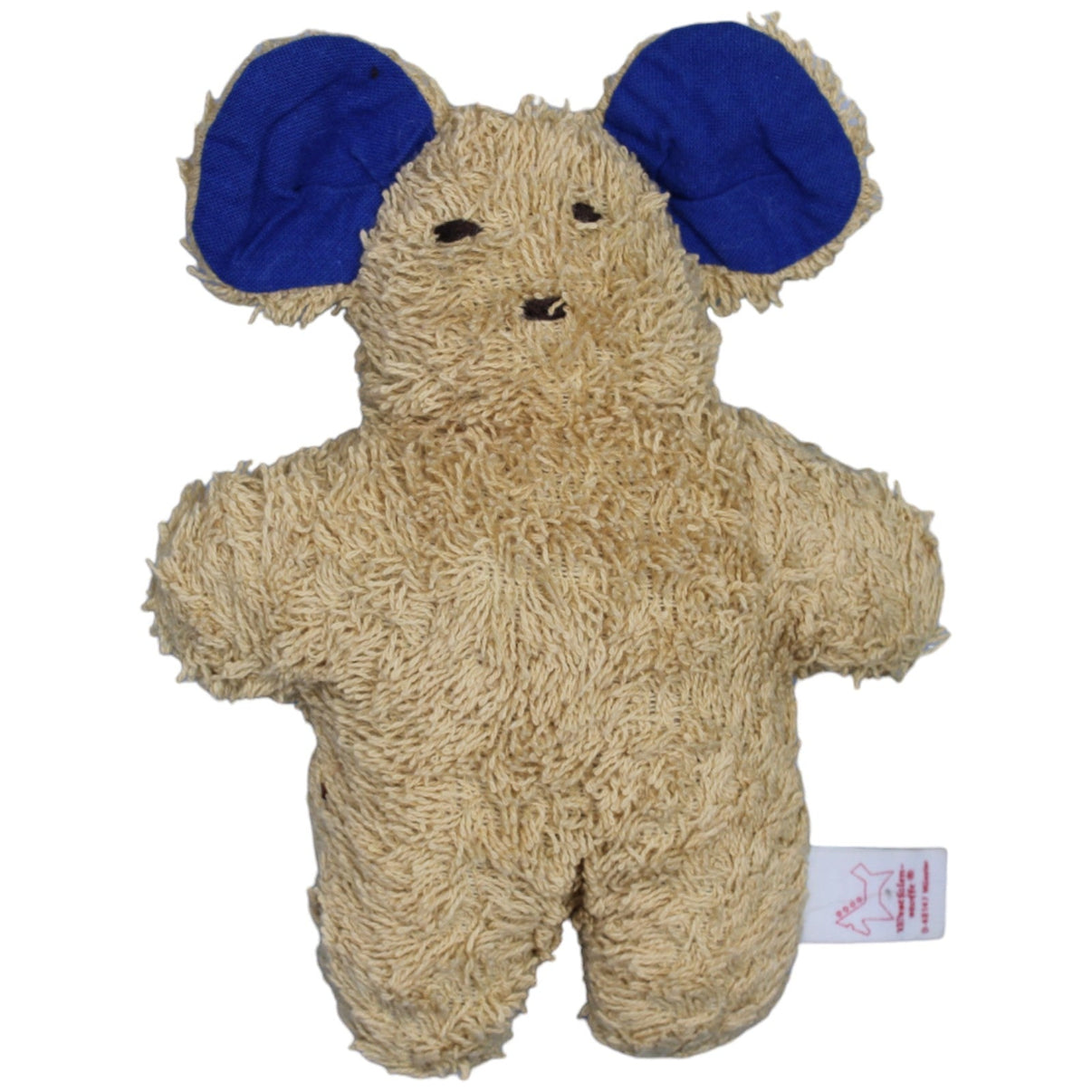 1236203 Westfalenstoffe Frottee - Maus mit blauen Ohren Kuscheltier Kumpel Leo Gebraucht