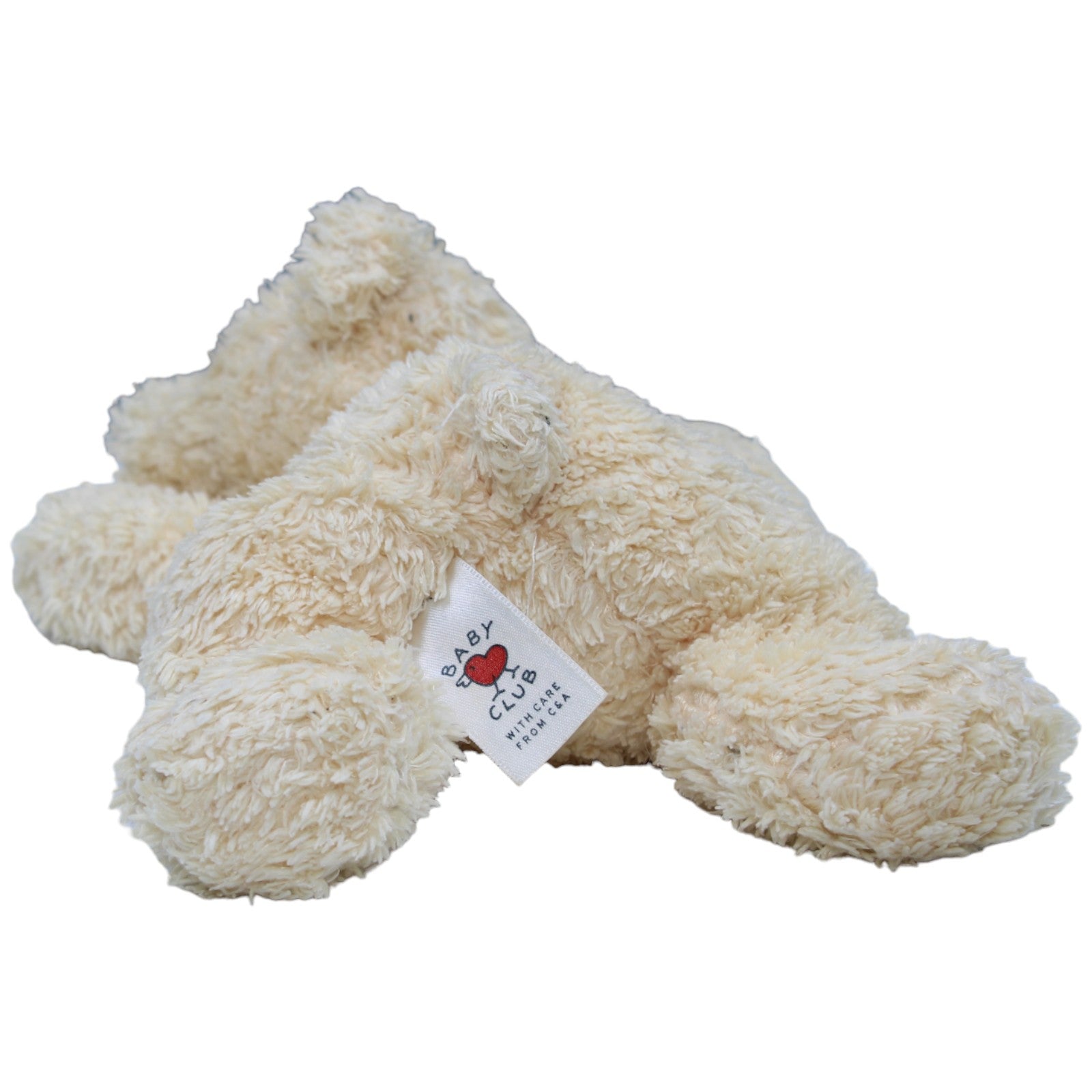 1236204 Baby Club Wuscheliger hellbrauner Teddybär, liegend Kuscheltier Kumpel Leo Bär C&A Gebraucht