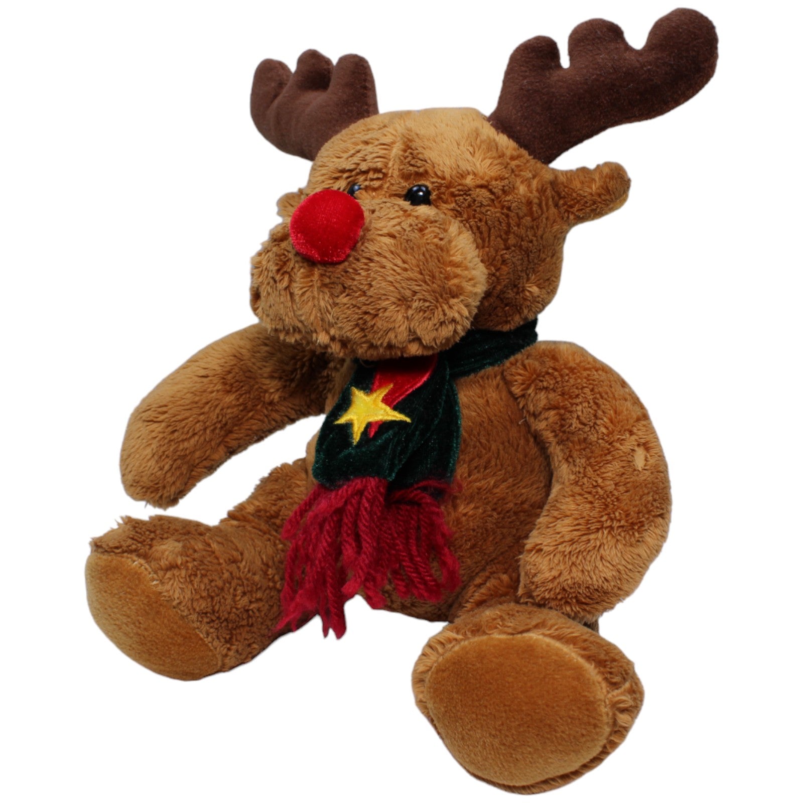 1236222 Besttoy Weihnachtselch mit Schal Kuscheltier Kumpel Leo Elch Gebraucht Weihnachten