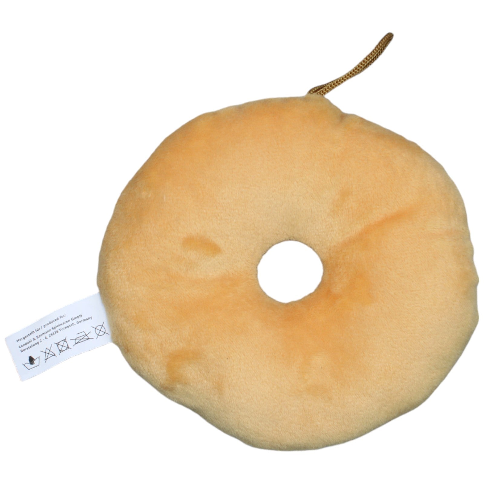 1236261 Landahl & Baumann Donut, klein Plüschfigur Kumpel Leo Gebraucht Lebensmittel