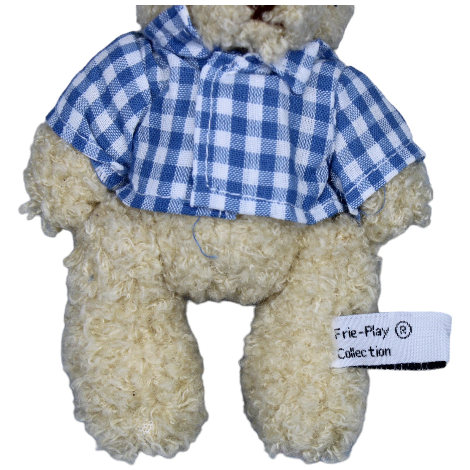 1236304 Frie - play Collection Schlüsselanhänger, Teddy mit blau - kariertem Hemd Schlüsselanhänger Kumpel Leo Bär Gebraucht Teddy