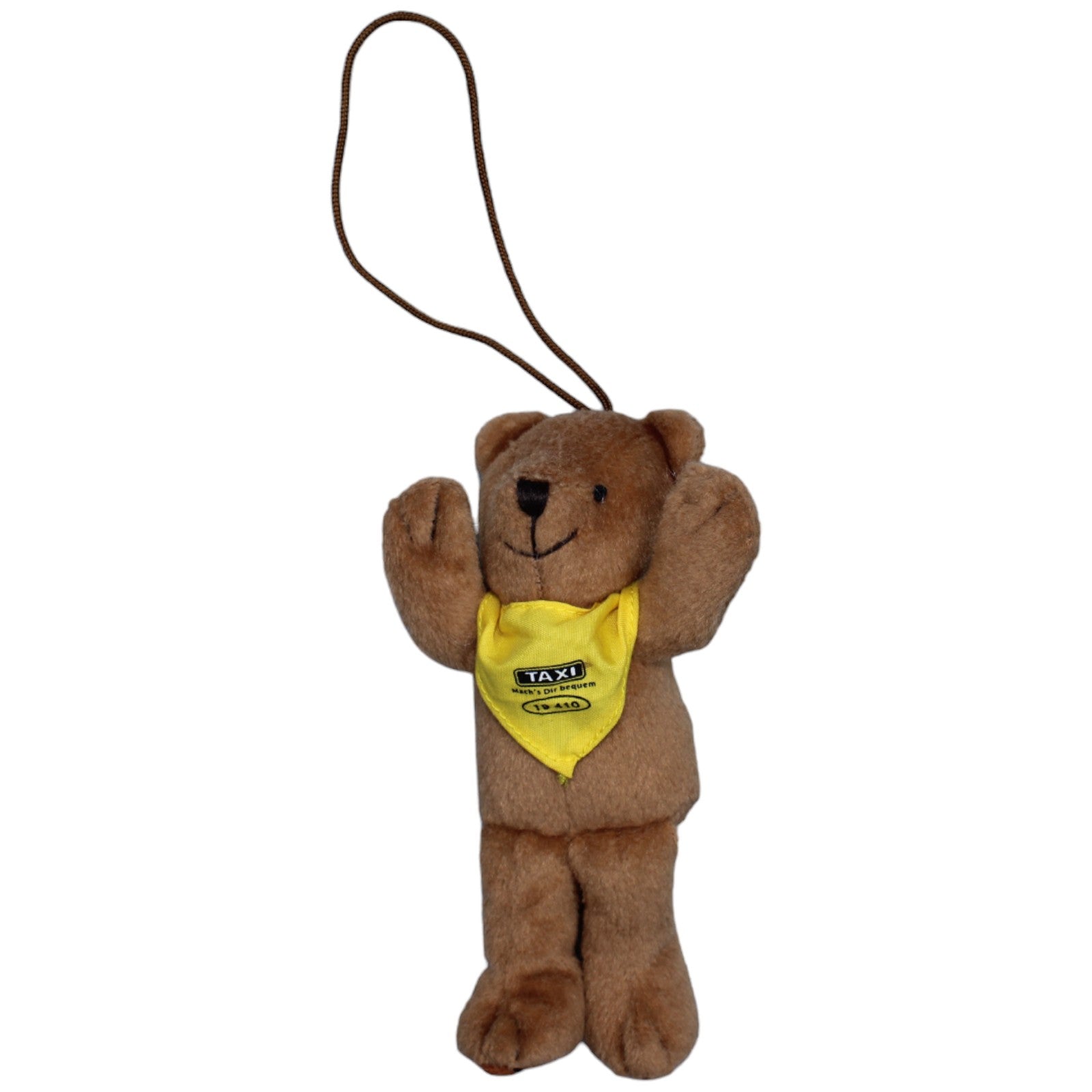 1236307 Simba Schlüsselanhänger, Taxi Teddybär mit gelbem Halstuch Schlüsselanhänger Kumpel Leo Bär Gebraucht Teddy