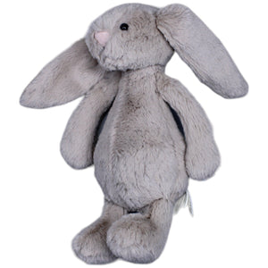 1236321 Jellycat Grauer Hase Bashful, superweich Kuscheltier Kumpel Leo Gebraucht