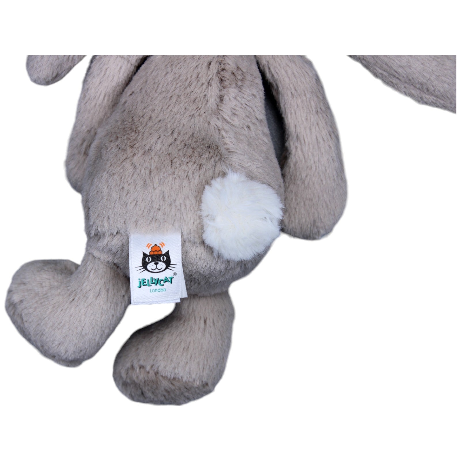 1236321 Jellycat Grauer Hase Bashful, superweich Kuscheltier Kumpel Leo Gebraucht