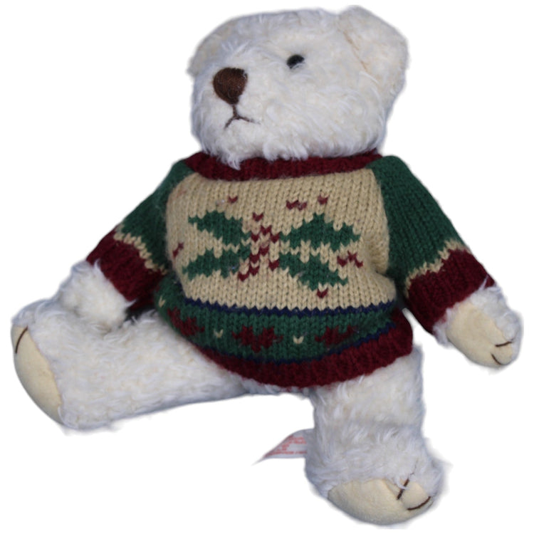 1236335 Russ Berrie Teddybär mit Weihnachtspullover, Schneeflocke Kuscheltier Kumpel Leo Bär Gebraucht Teddy