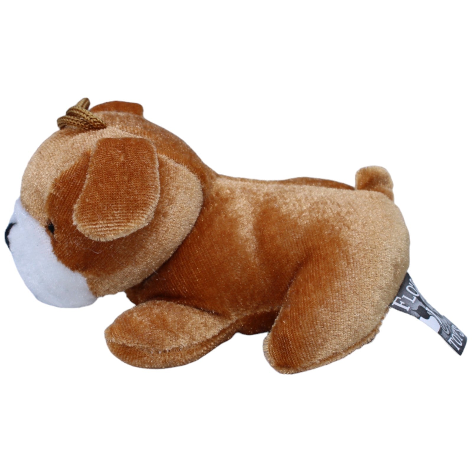 1236349 FLOTI Flos Toys, kleiner Hund liegend Kuscheltier Kumpel Leo Gebraucht Hund