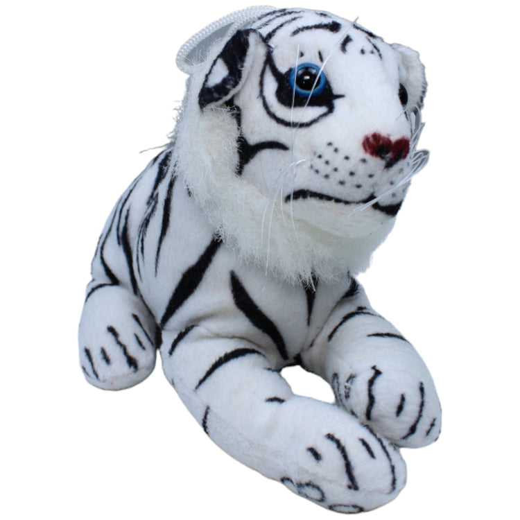 1236369 Braun Plüschwaren Weißer Tiger mit Styroporkopf, liegend Kuscheltier Kumpel Leo Bär Gebraucht Teddy