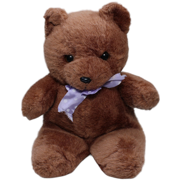 1236382 Unbekannt Schöner brauner Teddybär mit lila Schleife Kuscheltier Kumpel Leo Bär Gebraucht Teddy