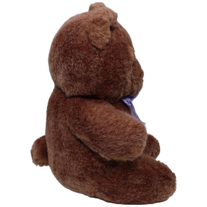 1236382 Unbekannt Schöner brauner Teddybär mit lila Schleife Kuscheltier Kumpel Leo Bär Gebraucht Teddy