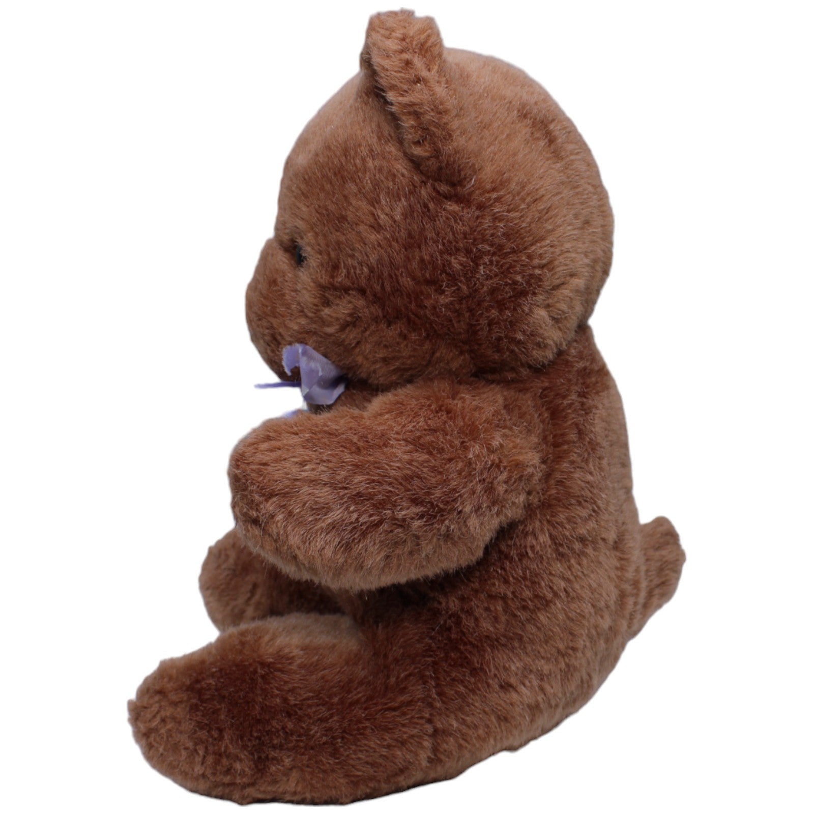 1236382 Unbekannt Schöner brauner Teddybär mit lila Schleife Kuscheltier Kumpel Leo Bär Gebraucht Teddy