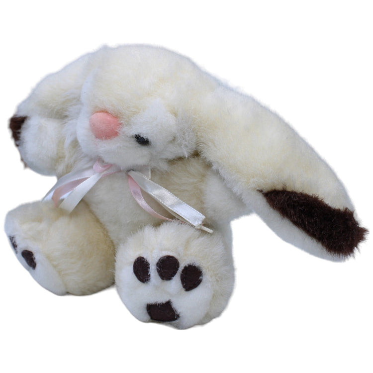 1236384 Unbekannt Hübscher weißer Hase mit Schleife Kuscheltier Kumpel Leo Gebraucht Kaninchen