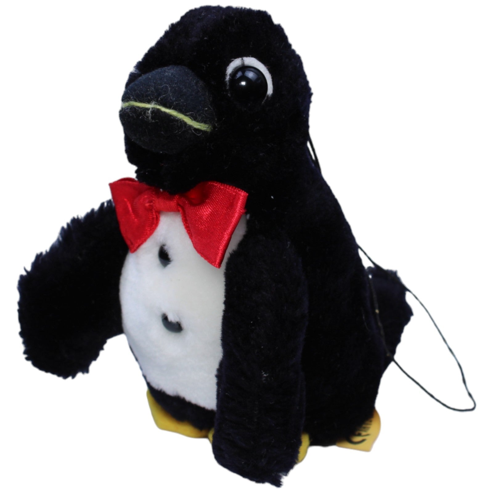 1236397 Förster & Vachenauer Vintage Pinguin mit roter Schleife Kuscheltier Kumpel Leo Gebraucht Vintage