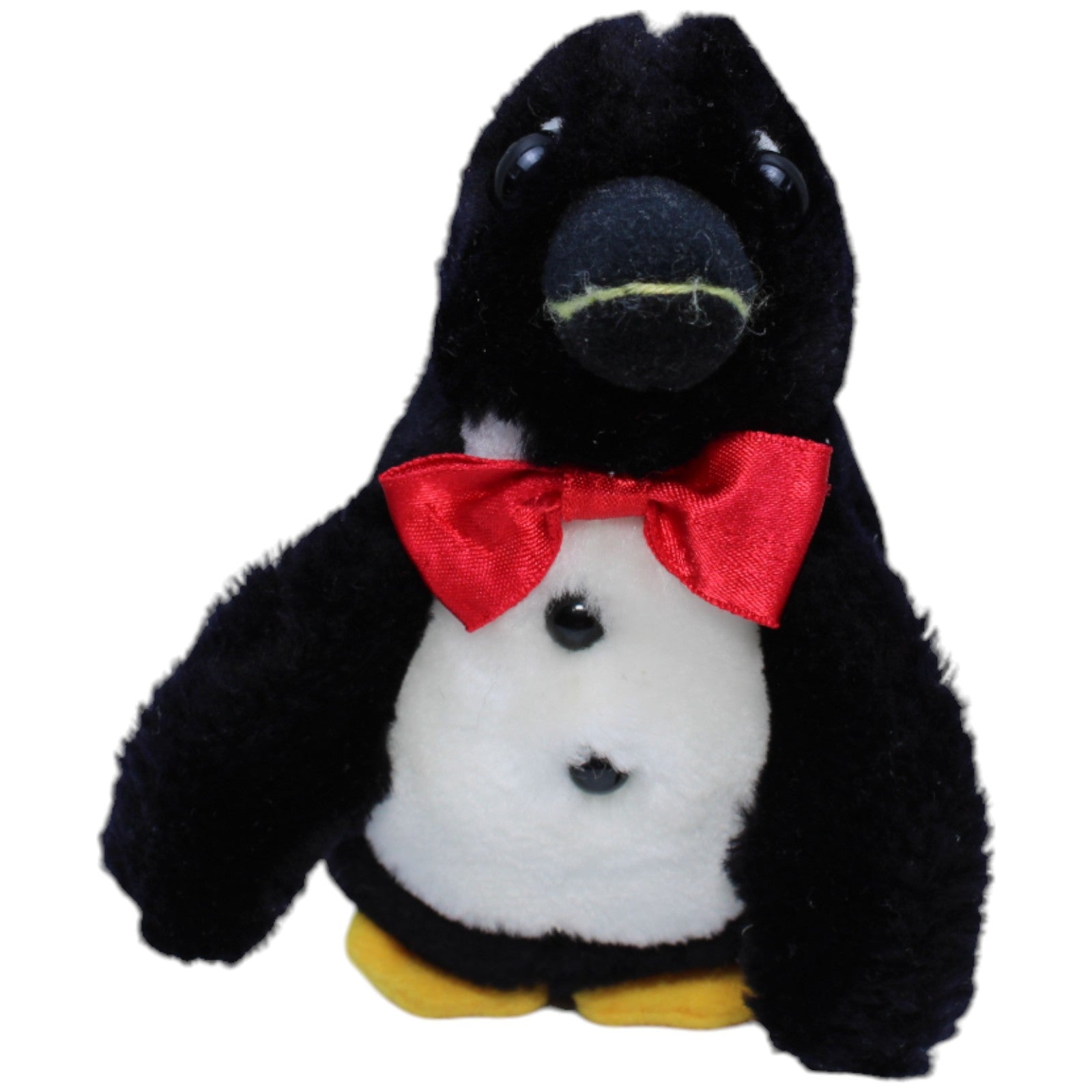 1236397 Förster & Vachenauer Vintage Pinguin mit roter Schleife Kuscheltier Kumpel Leo Gebraucht Vintage