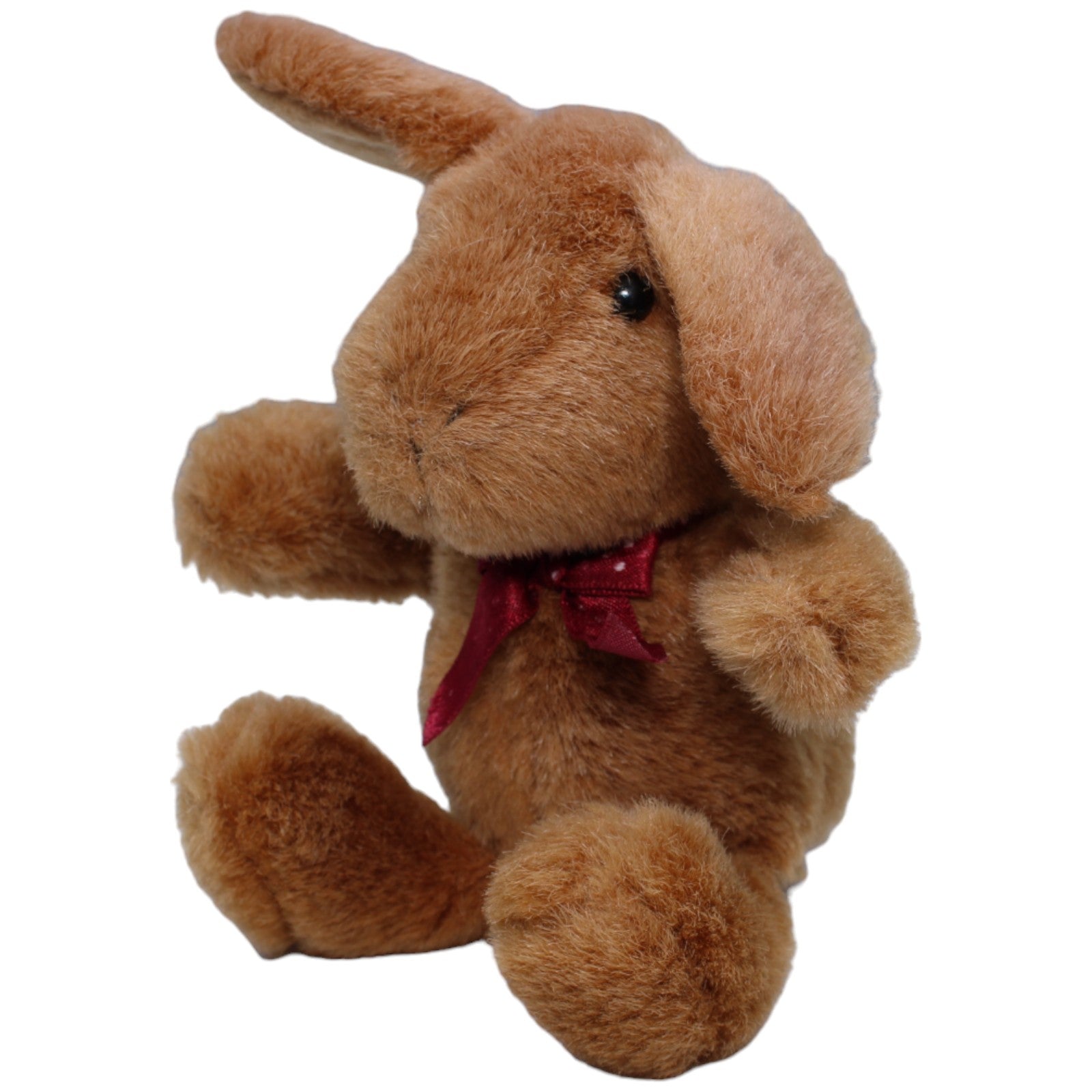 1236399 Unbekannt Süßer brauner Hase mit Schleife Kuscheltier Kumpel Leo Gebraucht Kaninchen Ostern