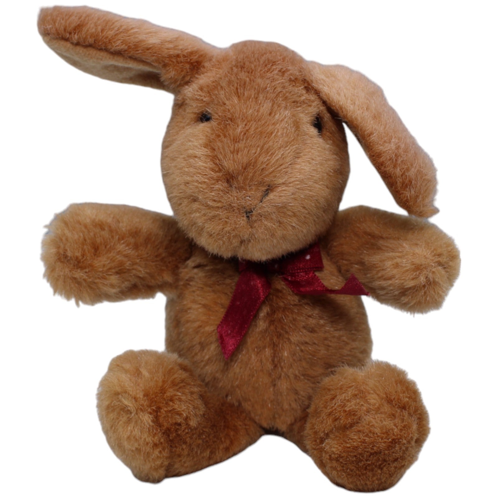 1236399 Unbekannt Süßer brauner Hase mit Schleife Kuscheltier Kumpel Leo Gebraucht Kaninchen Ostern