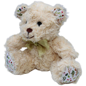 1236412 PLDZ Süßer Teddybär mit Blumen an Ohren und Füßen Kuscheltier Kumpel Leo Bär Gebraucht Teddy